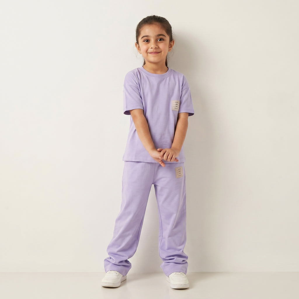 Lavender Waffle Co-Ord Lounge Trouser Set