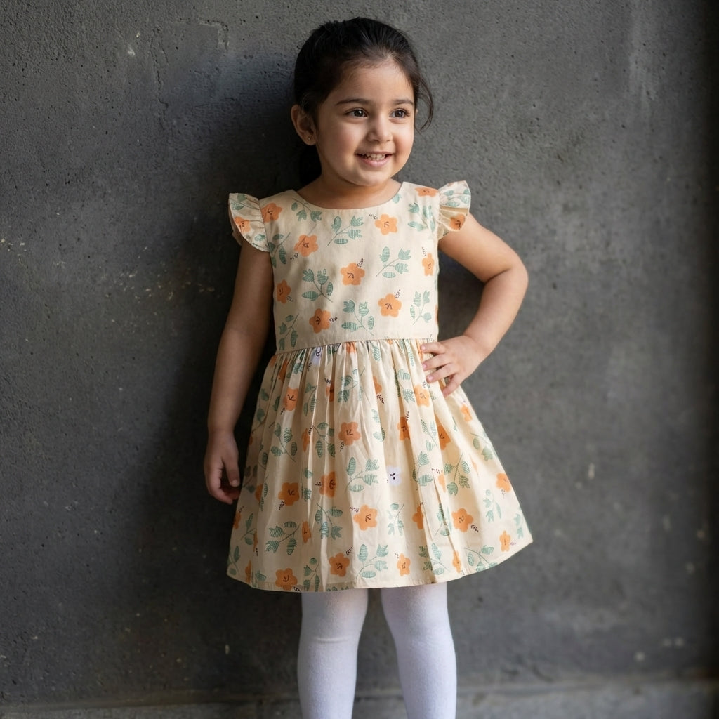 Retro Floral Tea Dress