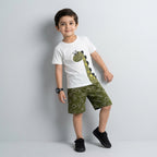 Dino Buddy Summer Short Set for Kids