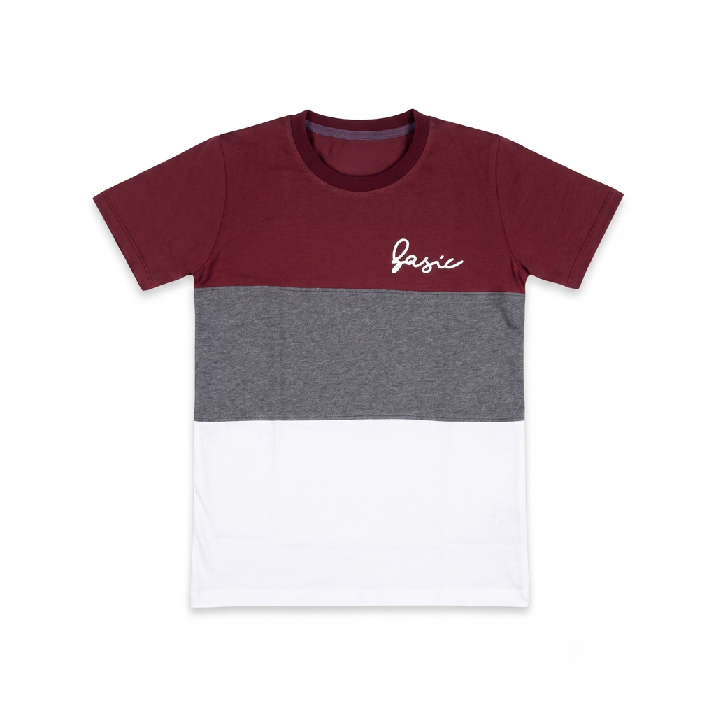 Maroon Panel Short Set