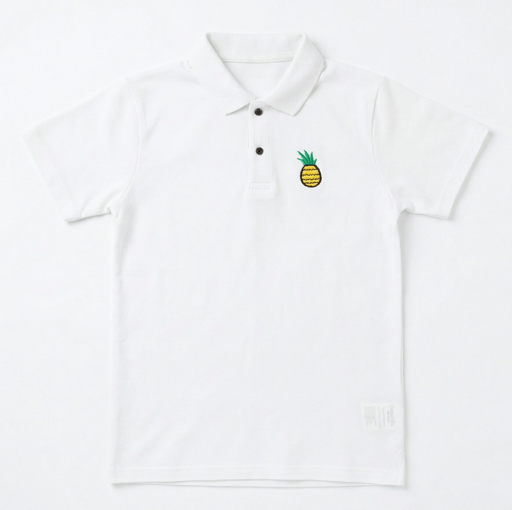 Pineapple Embroidered Polo Shirt