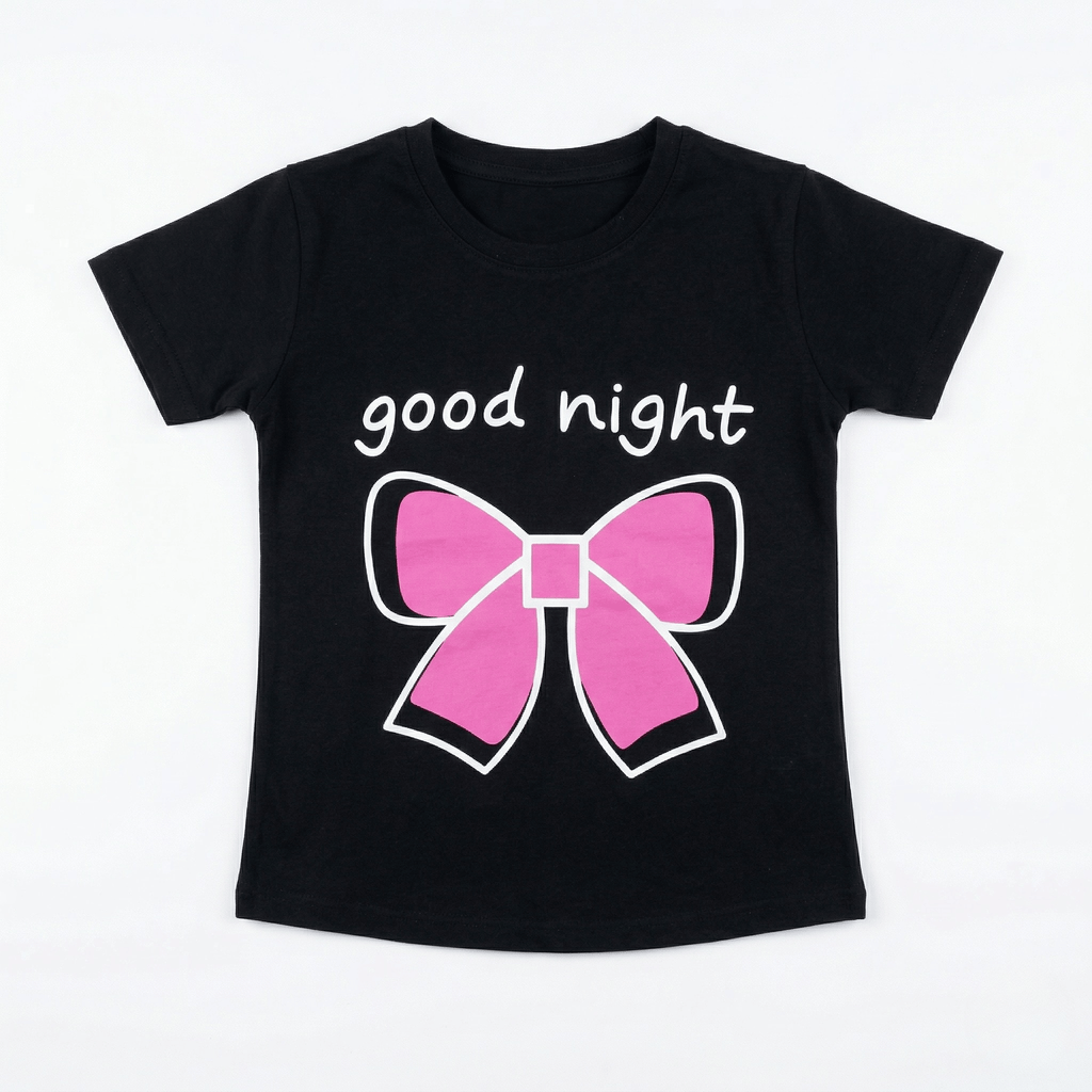 Good Night Ribbon Pajama Set
