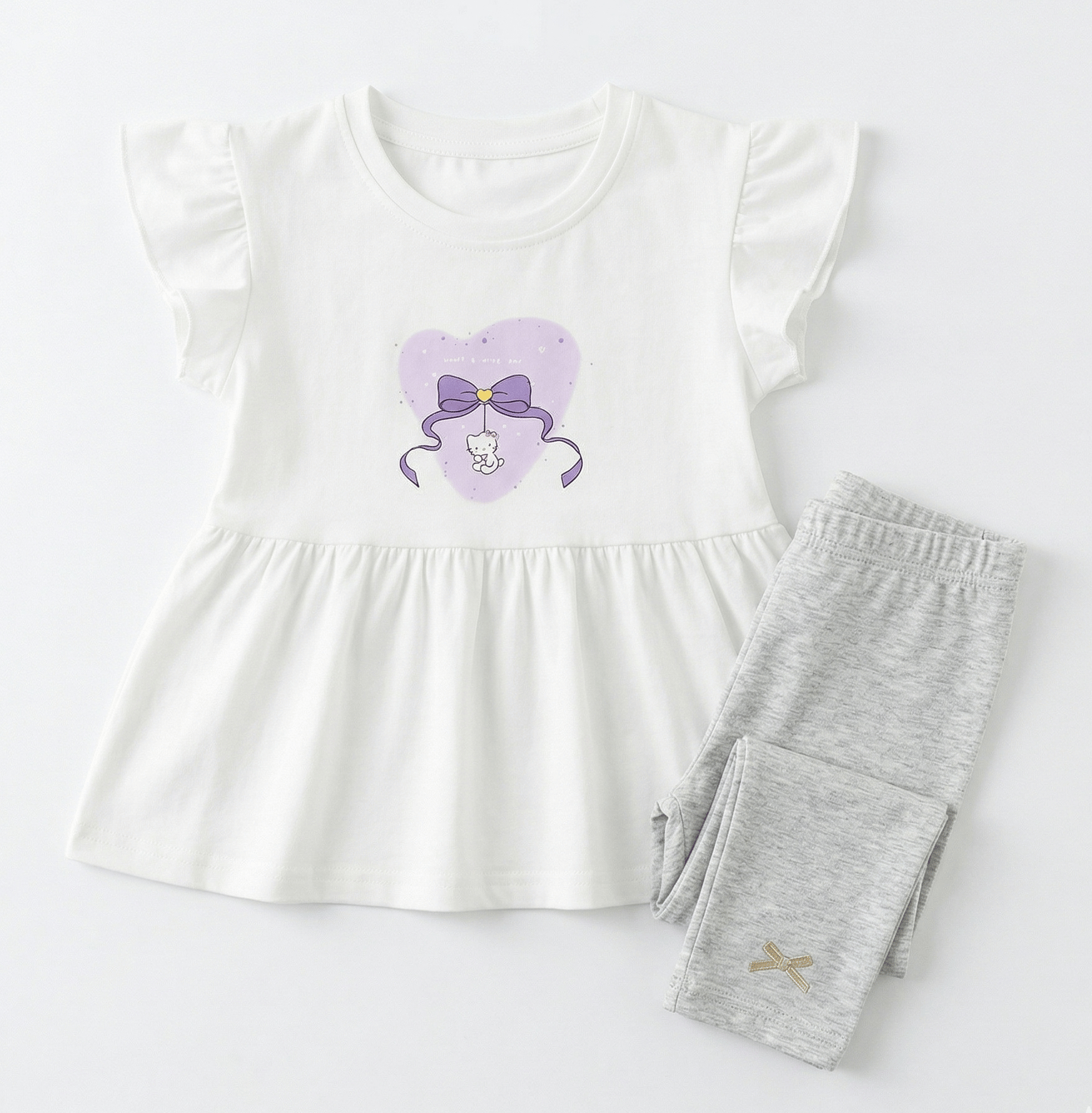 Baby Girls' Hello Kitty Peplum Top and Leggings