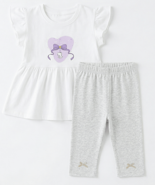 Baby Girls' Hello Kitty Peplum Top and Leggings