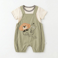 A Nice Day Bear Romper ( Dusty Khaki )