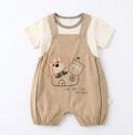 A Nice Day Bear Romper ( Beige )