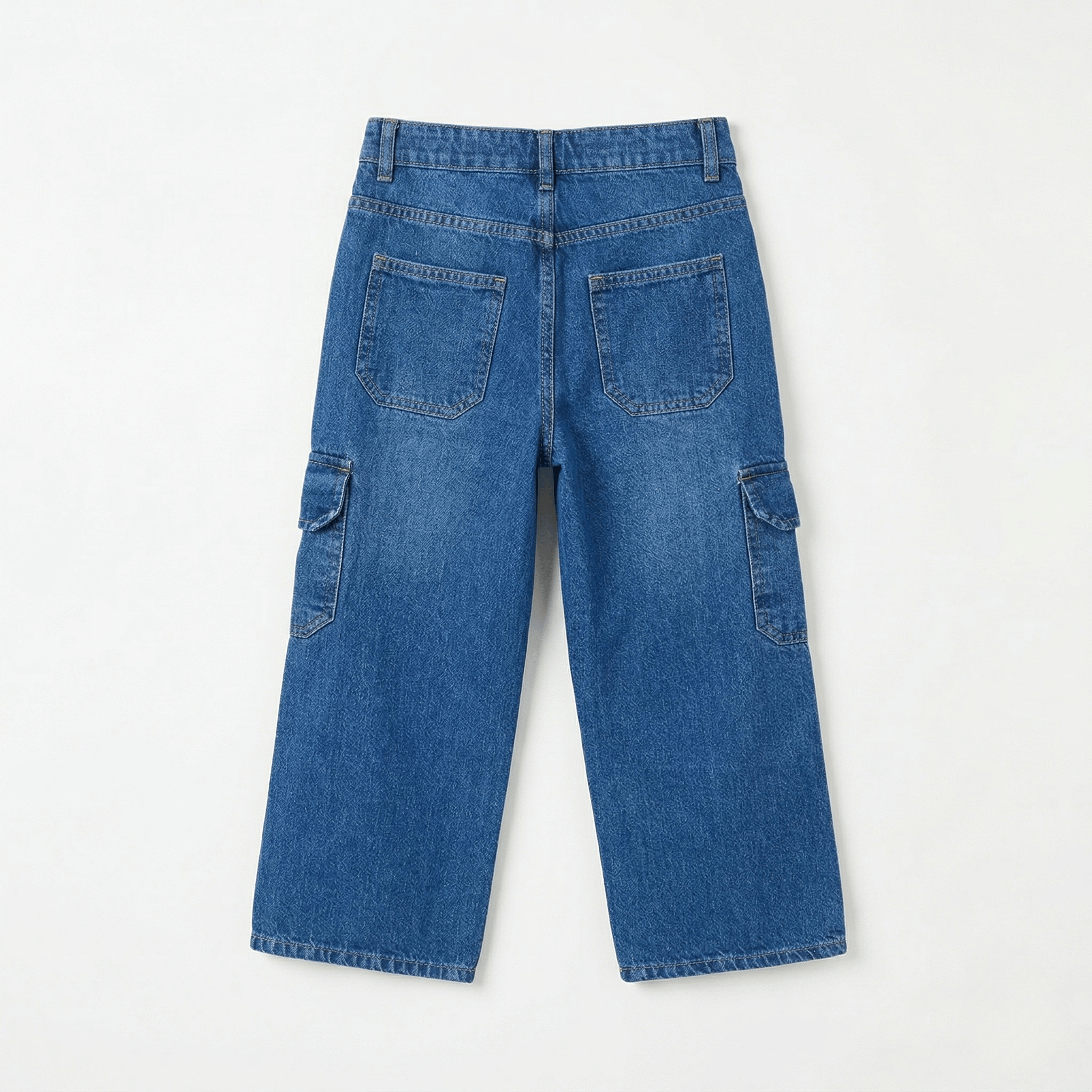Soft Denim Cargo Trousers