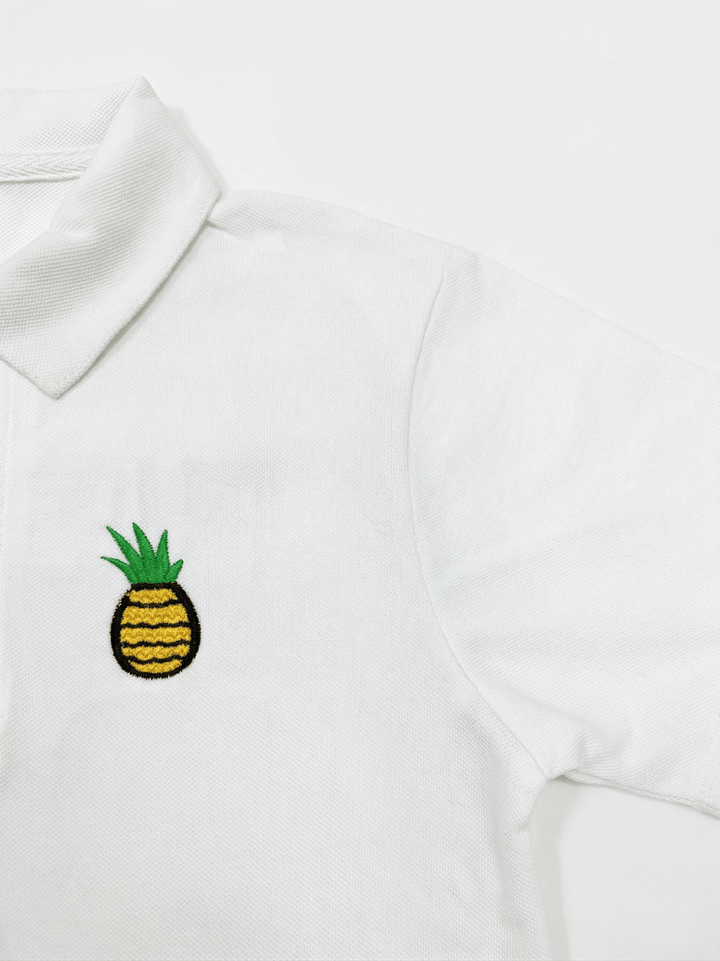 Pineapple Embroidered Polo Shirt